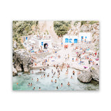 Shop Acquaviva Beach Photo Art Print-Amalfi Coast Italy, Blue, Coastal, Green, Landscape, Neutrals, Photography, View All-framed poster wall decor artwork