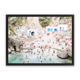Shop Acquaviva Beach Photo Canvas Art Print-Amalfi Coast Italy, Coastal, Green, Landscape, Neutrals, Photography, Photography Canvas Prints, View All-framed wall decor artwork