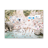 Shop Acquaviva Beach Photo Canvas Art Print-Amalfi Coast Italy, Coastal, Green, Landscape, Neutrals, Photography, Photography Canvas Prints, View All-framed wall decor artwork