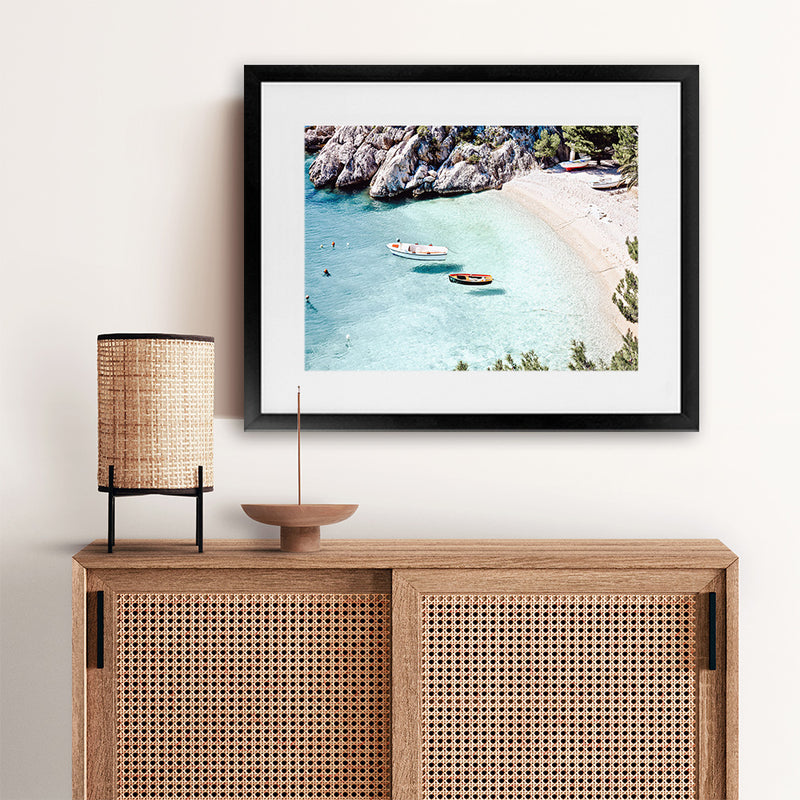 Shop Island Bay Photo Art Print-Blue, Coastal, Landscape, Photography, View All-framed poster wall decor artwork
