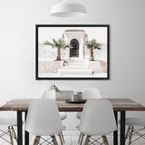Shop Moroccan Entrance Photo Canvas Art Print-Boho, Landscape, Moroccan Days, Neutrals, Photography, Photography Canvas Prints, Pink, Tropical, View All-framed wall decor artwork