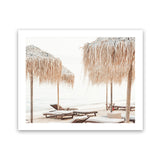 Shop Palm Parasols Photo Art Print-Amalfi Coast Italy, Brown, Coastal, Greece, Landscape, Photography, Tropical, View All-framed poster wall decor artwork