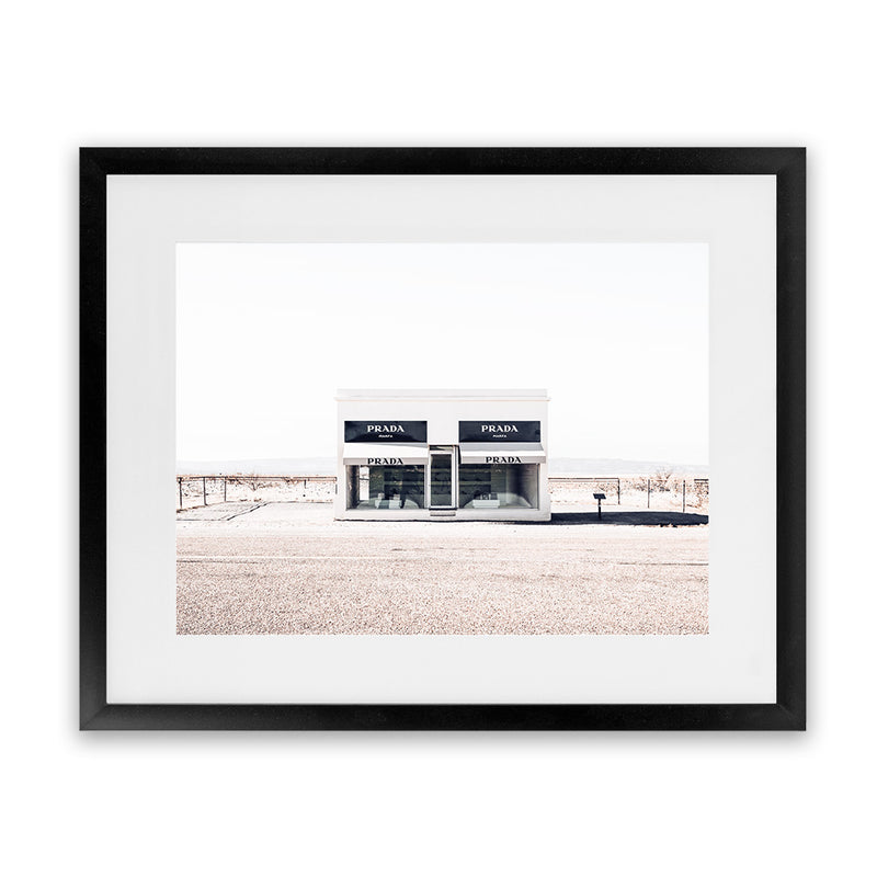 Shop Marfa Desert I Photo Art Print-Hamptons, Horizontal, Landscape, Neutrals, Photography, Rectangle, View All, White-framed poster wall decor artwork