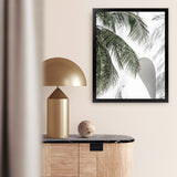 Shop Tropical Palm Villa Photo Art Print-Coastal, Greece, Green, Hamptons, Moroccan Days, Photography, Portrait, Tropical, View All, White-framed poster wall decor artwork