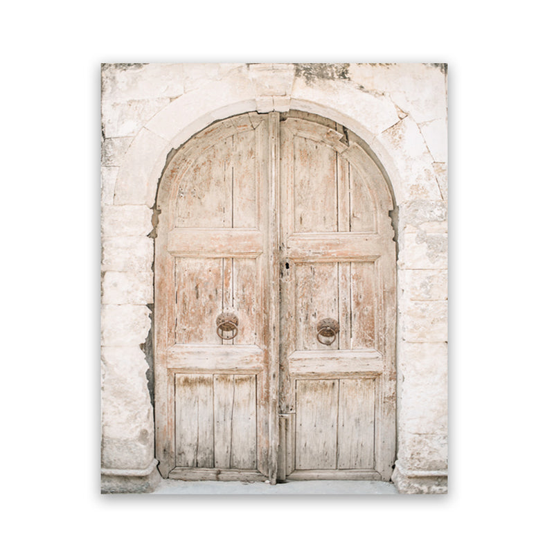 Shop Old Wooden Doorway Photo Art Print-Boho, Brown, Greece, Moroccan Days, Neutrals, Photography, Portrait, View All-framed poster wall decor artwork