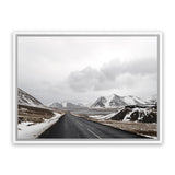 Shop Road Photo Canvas Art Print-Brown, Grey, Horizontal, Landscape, Nature, Photography, Photography Canvas Prints, Rectangle, Scandinavian, View All-framed wall decor artwork