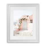 Shop Santorini Pink House III Photo Art Print-Coastal, Greece, Neutrals, Photography, Pink, Portrait, View All-framed poster wall decor artwork