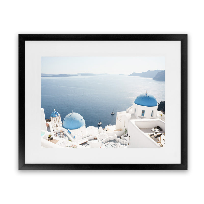 Shop Aegean Vista I Photo Art Print-Blue, Coastal, Greece, Landscape, Photography, View All-framed poster wall decor artwork