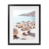 Shop Mykonos Beach IV Photo Art Print-Boho, Brown, Coastal, Greece, Neutrals, Photography, Portrait, Rectangle, View All-framed poster wall decor artwork