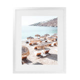Shop Mykonos Beach IV Photo Art Print-Boho, Brown, Coastal, Greece, Neutrals, Photography, Portrait, Rectangle, View All-framed poster wall decor artwork