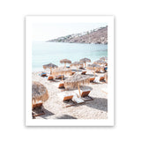 Shop Mykonos Beach IV Photo Art Print-Boho, Brown, Coastal, Greece, Neutrals, Photography, Portrait, Rectangle, View All-framed poster wall decor artwork