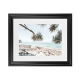 Shop Beach Outlook I Photo Art Print-Coastal, Green, Horizontal, Neutrals, Photography, Rectangle, Tropical, View All-framed poster wall decor artwork