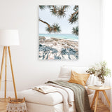 Shop Beach Outlook II Photo Canvas Art Print-Coastal, Green, Landscape, Neutrals, Photography, Photography Canvas Prints, Portrait, Rectangle, Tropical, View All-framed wall decor artwork