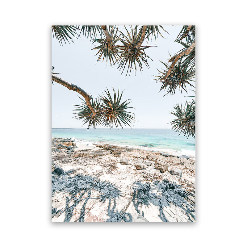 Shop Beach Outlook II Photo Canvas Art Print-Coastal, Green, Landscape, Neutrals, Photography, Photography Canvas Prints, Portrait, Rectangle, Tropical, View All-framed wall decor artwork