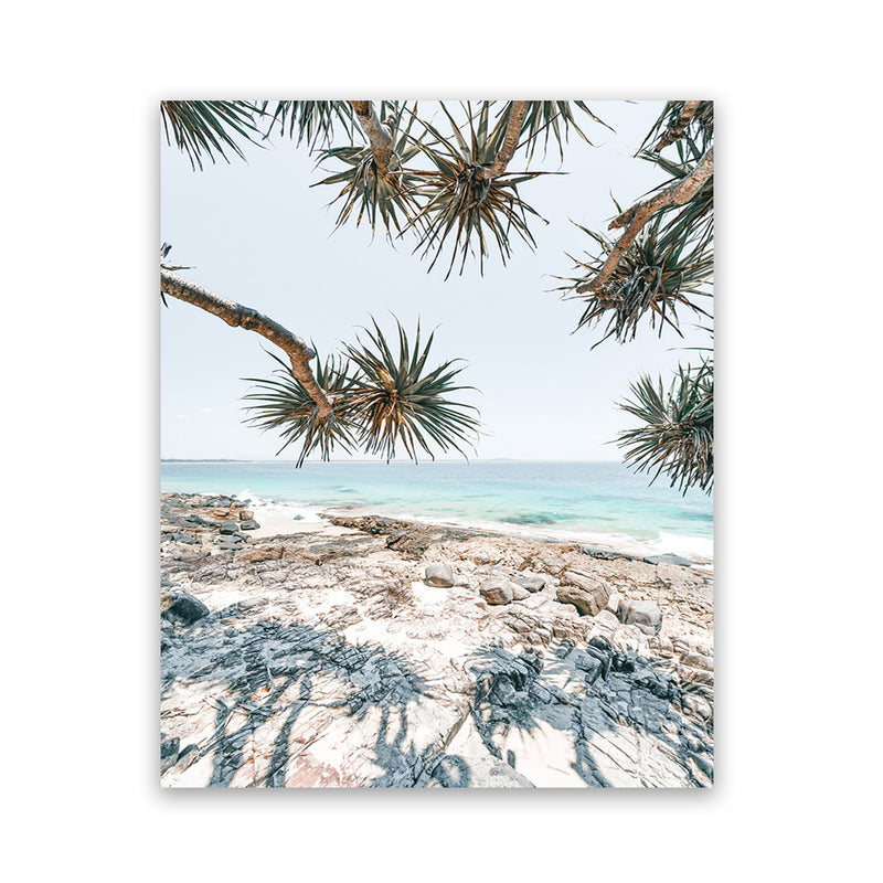Shop Beach Outlook II Photo Art Print-Coastal, Green, Neutrals, Photography, Portrait, Rectangle, Tropical, View All-framed poster wall decor artwork