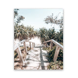 Shop Byron Bay Stairs Photo Art Print-Coastal, Green, Photography, Portrait, Rectangle, Tropical, View All-framed poster wall decor artwork