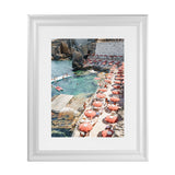 Shop Bagno Marino Archi II Photo Art Print-Amalfi Coast Italy, Coastal, Photography, Portrait, Rectangle, Red, View All-framed poster wall decor artwork