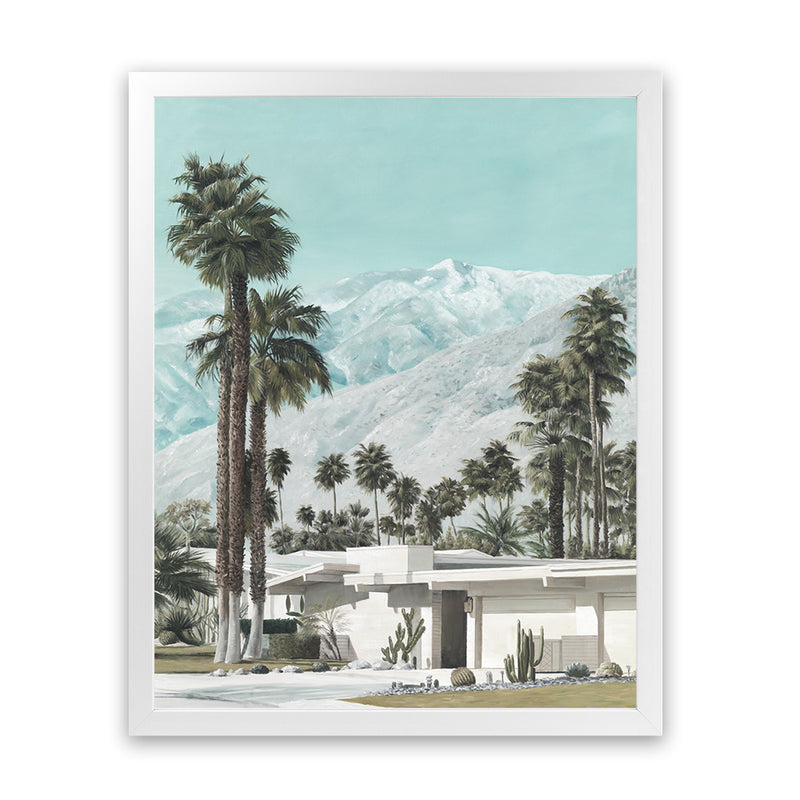 Shop Palm Springs Art Print-Blue, Boho, Botanicals, Coastal, Green, Portrait, Tropical, View All-framed painted poster wall decor artwork
