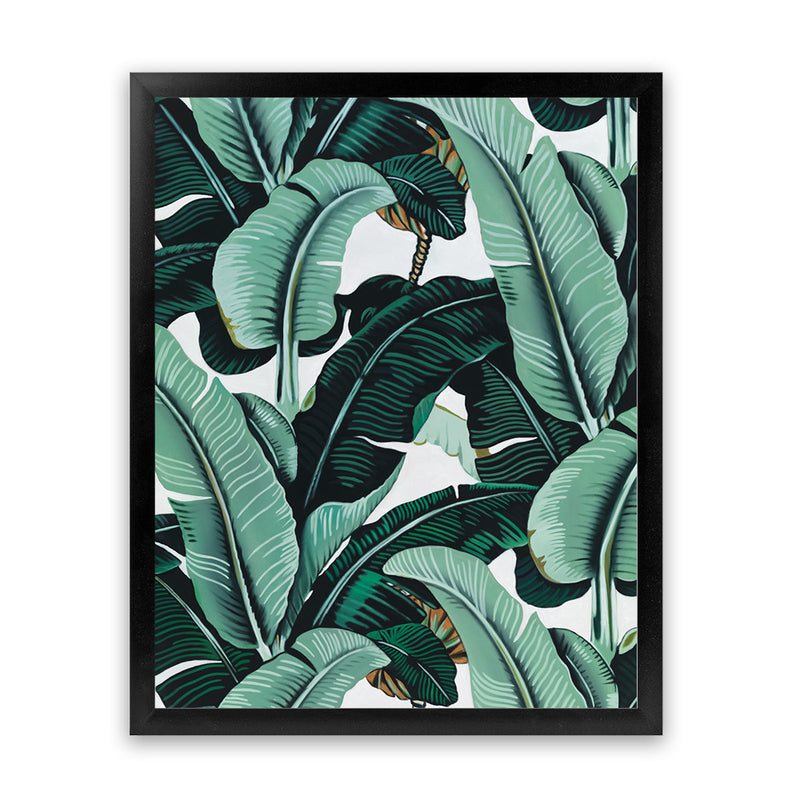Shop Banana Palms Art Print-Botanicals, Green, Hamptons, Portrait, Tropical, View All-framed painted poster wall decor artwork