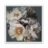 Shop Spring Bouquet (Square) Canvas Art Print-Botanicals, Florals, Grey, Hamptons, Square, View All, White-framed wall decor artwork
