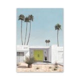 Shop Palm Springs Doorway 1 Canvas Art Print-Blue, Coastal, Green, Portrait, Rectangle, Tropical, View All-framed wall decor artwork