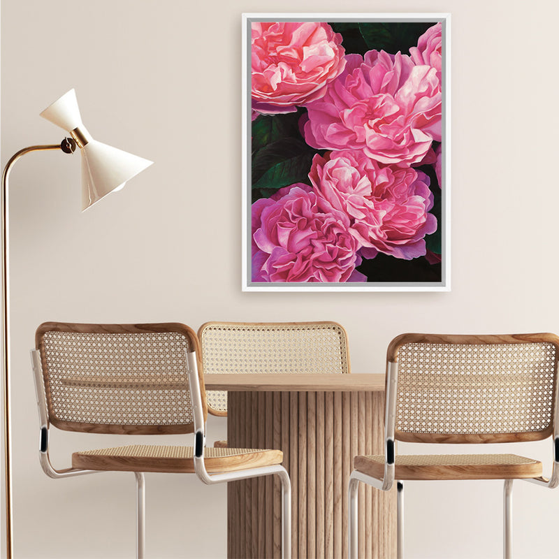 Shop Beautiful Blooms Canvas Art Print-Botanicals, Florals, Pink, Portrait, Rectangle, View All-framed wall decor artwork