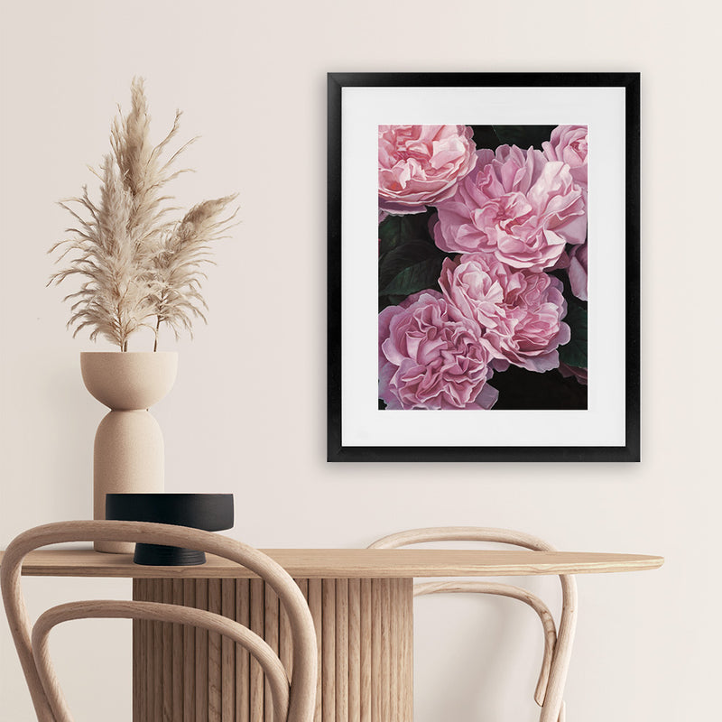 Shop Beautiful Blooms II Art Print-Botanicals, Florals, Pink, Portrait, Rectangle, View All-framed painted poster wall decor artwork