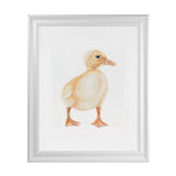 Shop Baby Duckling Art Print-Animals, Baby Nursery, Birds, Portrait, Rectangle, View All, Yellow-framed painted poster wall decor artwork