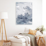 Shop Cloudscape II Canvas Art Print-Baby Nursery, Blue, Portrait, Scandinavian, View All-framed wall decor artwork