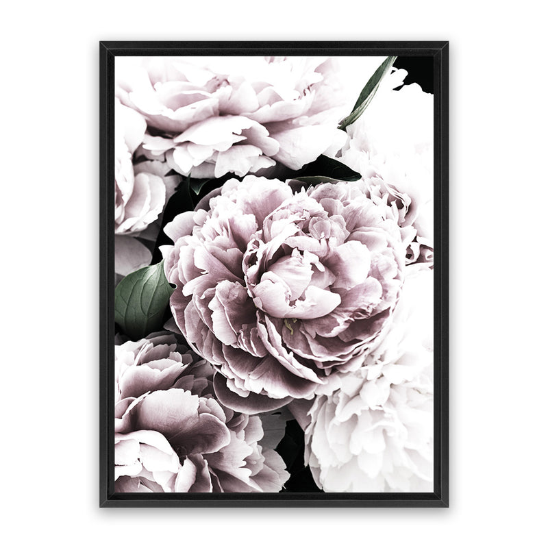 Shop Pink Peony Blossom I Canvas Art Print-Botanicals, Florals, Pink, Portrait, Rectangle, View All-framed wall decor artwork