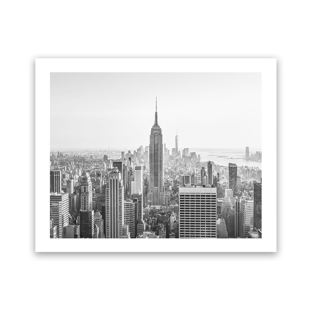 black and white landscape poster