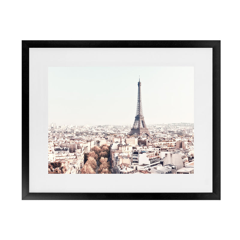 Shop Paris Skyline Photo Art Print-Horizontal, Landscape, Neutrals, Photography, Rectangle, Scandinavian, View All-framed poster wall decor artwork