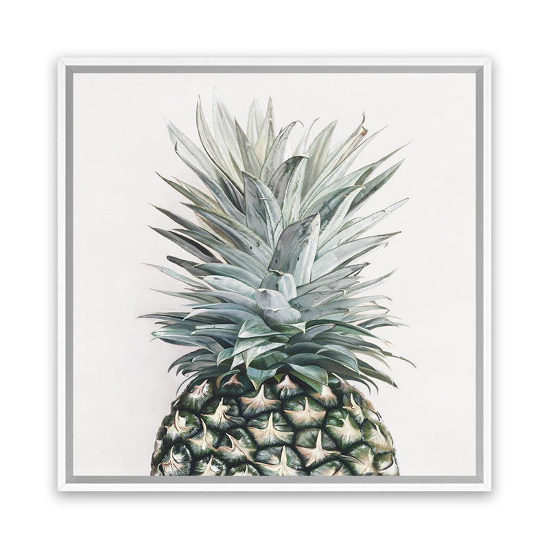Shop Pineapple (Square) Canvas Art Print-Green, Square, Tropical, View All-framed wall decor artwork