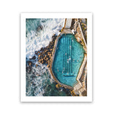 Shop Bronte Ocean Pool I Photo Art Print-Blue, Coastal, Nature, Photography, Portrait, View All-framed poster wall decor artwork