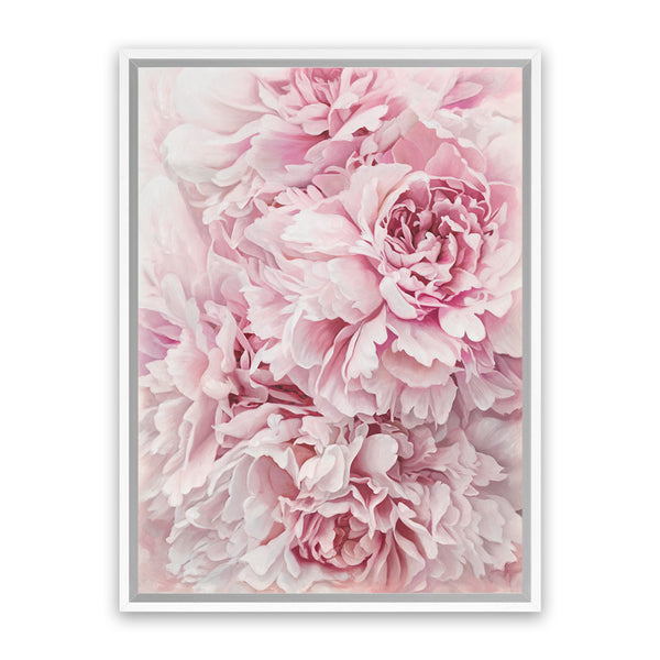 Shop Pretty Peonies Canvas Art Print-Botanicals, Florals, Pink, Portrait, Rectangle, View All-framed wall decor artwork
