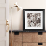 Shop White Peony Buds (Square) Art Print-Botanicals, Florals, Neutrals, Square, View All, White-framed painted poster wall decor artwork
