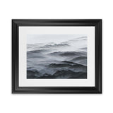 Shop Abstract Mountain Range Art Print-Black, Coastal, Grey, Landscape, Nature, Scandinavian, View All-framed painted poster wall decor artwork