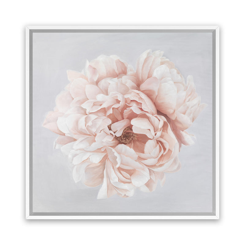 Shop Pastel Peony (Square) Canvas Art Print-Botanicals, Florals, Pink, Square, View All-framed wall decor artwork