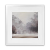 Shop Misty Morning (Square) Art Print-Grey, Scandinavian, Square, View All-framed painted poster wall decor artwork
