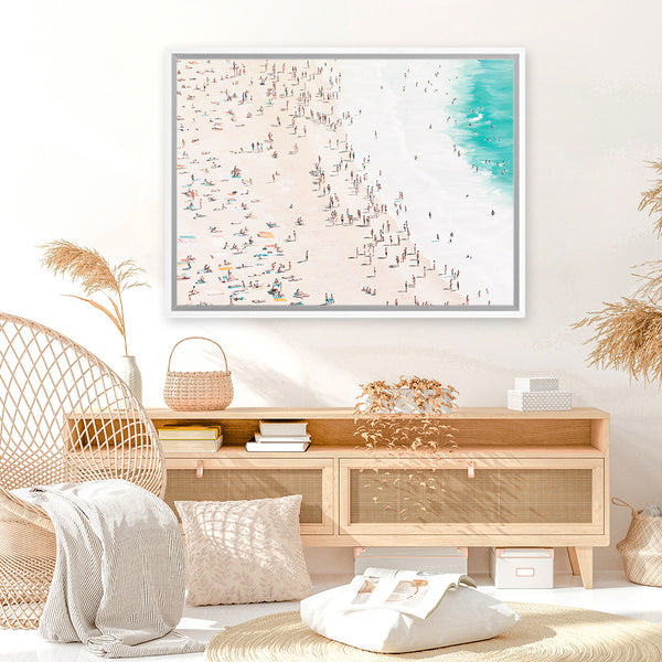 Shop Sun & Sky II Canvas Art Print-Coastal, Horizontal, Landscape, Neutrals, Rectangle, View All-framed wall decor artwork