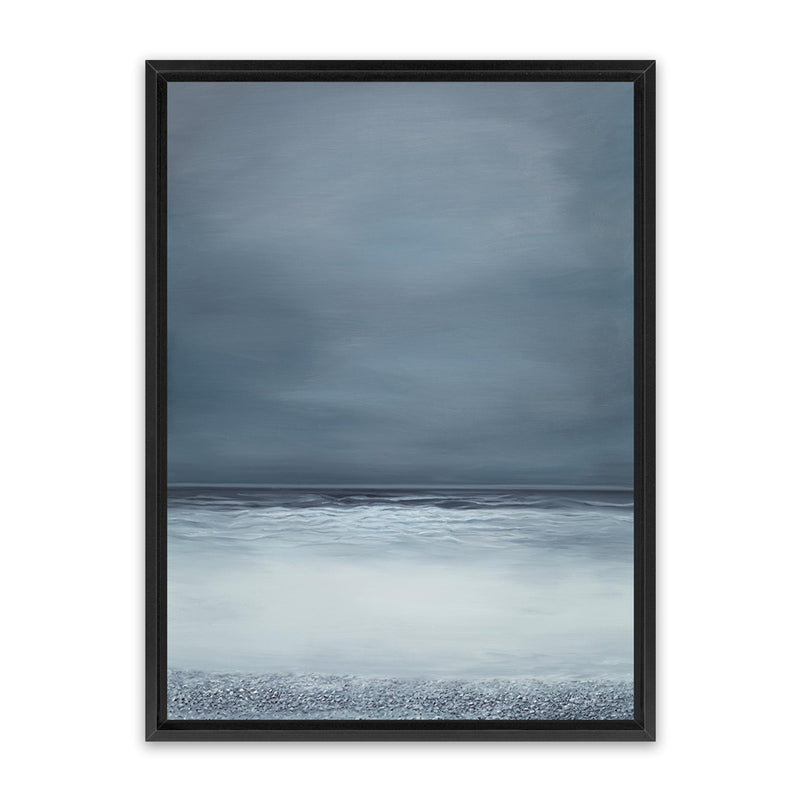 Shop Dusk Horizon I Canvas Art Print-Blue, Coastal, Nature, Portrait, View All-framed wall decor artwork