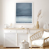 Shop Dusk Horizon I Art Print-Blue, Coastal, Nature, Portrait, View All-framed painted poster wall decor artwork