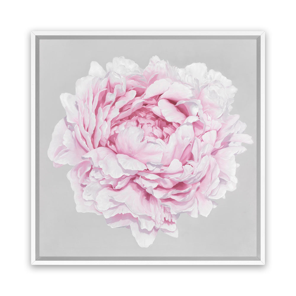 Buy Pink Peony II Square Canvas Wall Art Print | The Print Emporium®