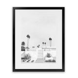 Shop Palms Springs Doorway 3 B&W Art Print-Black, Boho, Botanicals, Coastal, Grey, Portrait, Tropical, View All, White-framed painted poster wall decor artwork