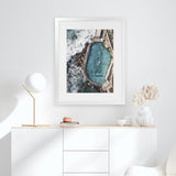 Shop Bronte Ocean Pool II Photo Art Print-Blue, Coastal, Nature, Portrait, View All-framed poster wall decor artwork