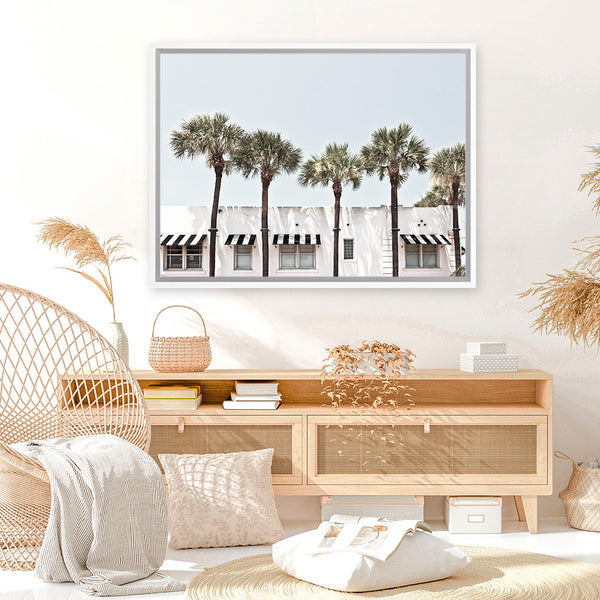 Middle Of Nowhere Decor  30x40 Canvas Beach Shade Wall Art In