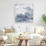 Shop Cloudscape II (Square) Canvas Art Print-Blue, Grey, Scandinavian, Square, View All-framed wall decor artwork