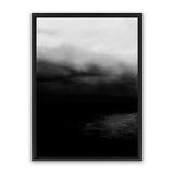 Shop Monochrome Horizon Canvas Art Print-Abstract, Black, Portrait, Rectangle, Scandinavian, View All-framed wall decor artwork