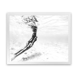 Shop Underwater Photo Art Print-Coastal, Horizontal, Landscape, People, Photography, Rectangle, View All, White-framed poster wall decor artwork