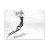 Shop Underwater Photo Canvas Art Print-Coastal, Horizontal, Landscape, People, Photography, Photography Canvas Prints, Rectangle, View All, White-framed wall decor artwork